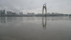 Liede Bridge over the Pearl River in Guangzhou, China