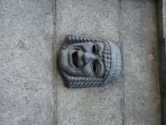 Entrance mascaron at Youth Theater on Fontanka