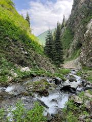 Ayusai Waterfall in Kazakhstan