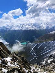 a lake in the mountains