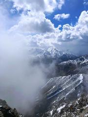 Photo of a mountain peak in a protected area in Kazakhstan