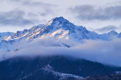 Ile-Alatau mountains in winter, Kazakhstan