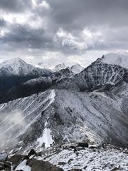 stunning mountain view in Kazakhstan