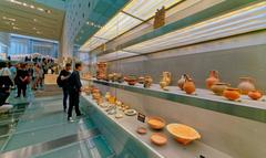 exhibits displayed at the Acropolis Museum in Athens