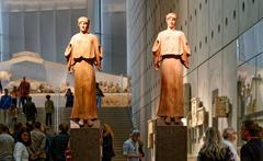 Acropolis Museum exhibit showcasing artifacts from the Acropolis of Athens