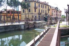 Naviglio Pavese canal in Milano