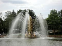 Golden Ear fountain at VDNKh in Russia