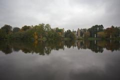 Third Kamensky Pond with Golden Ear Fountain in Moscow