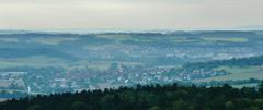 view of Weil der Stadt from Büchelberg nature reserve with Merklingen in the foreground