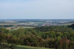 View of Merklingen and Weil der Stadt from Büchelberg Nature Reserve