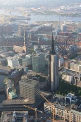 hot air balloon flight over Hamburg