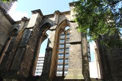 Gothic Revival Church of St. Nicholas ruins in Hamburg