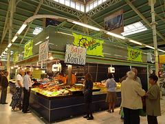 Seafood market at Mercado del Fontán in Oviedo