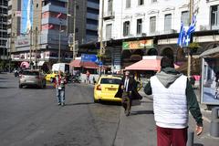 view of Athens near Omonoia Square