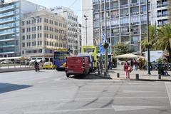 View of Athens near Omonoia Square