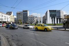 Athens cityscape near Omonoia Square