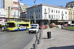 View of Athens near Omonoia Square