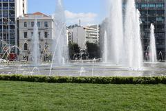 Athens city view near Omonoia Square