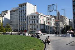 View of Athens near Omonoia Square