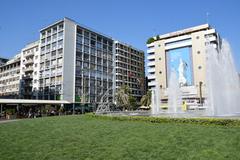 View of Athens near Omonoia Square in 2021