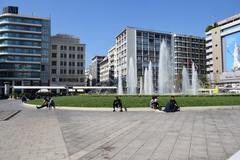 Athens city view near Omonoia Square