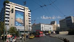 Athens cityscape with iconic buildings and landmarks