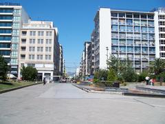 W view of Omonoia Square in Athens