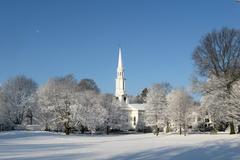 First Parish in December, Lexington Massachusetts