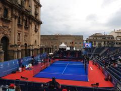 Padel Tennis in front of Jaén Cathedral