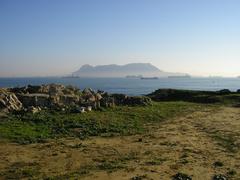 Punta de San García with the Rock of Gibraltar in the background