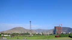 high rise under construction in Santiago de Surco, Lima, Peru