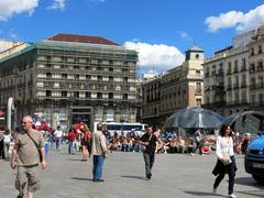 activity at Puerta del Sol in Madrid