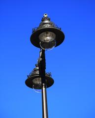 Streetlamp at Puerta del Sol in Madrid