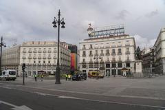 Puerta del Sol, Madrid during quarantine on March 22, 2020