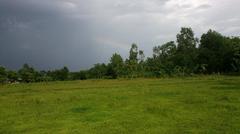 Rainbow over Madhupur Upazila in Bangladesh