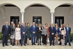 Group of patrons at Museo Picasso Málaga