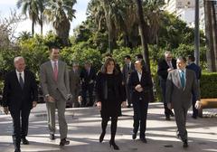 King of Spain visiting the Museo de Málaga