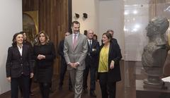 King of Spain visiting the Málaga Museum