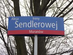 Walkway in front of POLIN Museum named after Irena Sendler