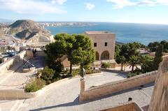 Castillo de Santa Bárbara in Alicante on a sunny day