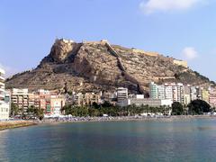 Scenic view of Alicante city with buildings and coastline