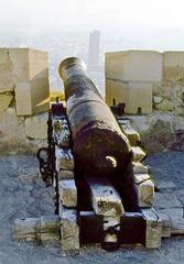 Old cannon at Santa Bàrbara Castle in Alicante