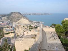 Panoramic view of Alicante from Castillo de Santa Bárbara