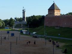 Panoramic view of Veliky Novgorod in Novgorod Oblast, Russia