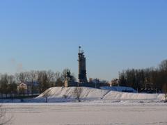 Monument of Victory in Veliky Novgorod in winter