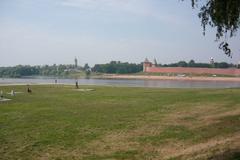 Novgorod Kremlin and World War II peace monument across Volkhov River