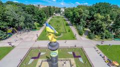 Glory Monument in Kruhla Square, Poltava