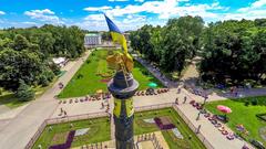 Glory Monument in Poltava Ukraine