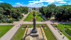 Glory Monument in Kruhla Square, Poltava, Ukraine