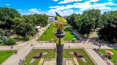 Glory Monument in Poltava, Ukraine